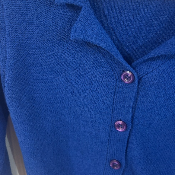 Vintage Club Moanco cobalt blue cardigan 90s y2k "baby" style * read description - Picture 6 of 6